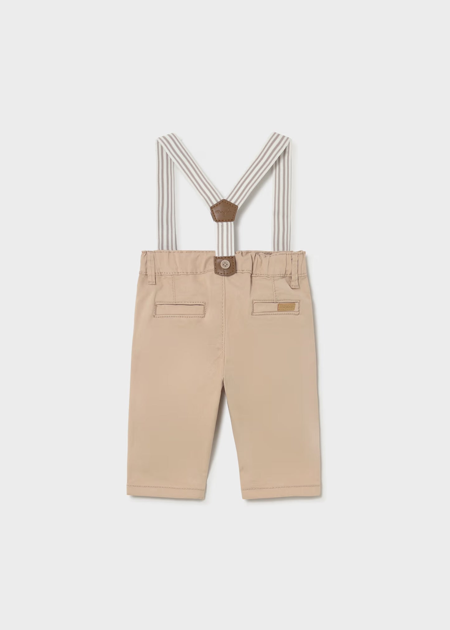 Mayoral Newborn Boy Bow-tie Shirt/Pants with Suspenders