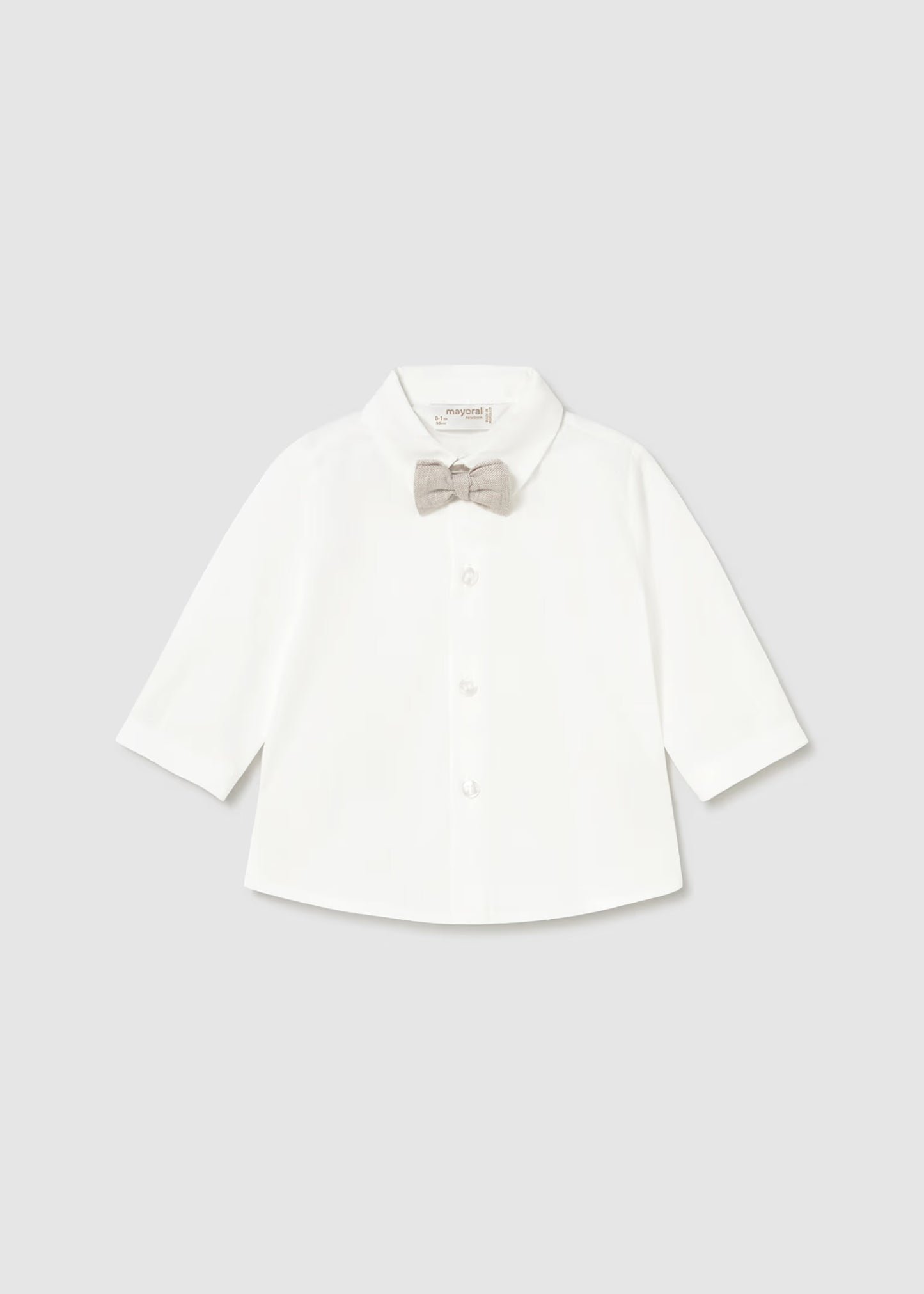 Mayoral Newborn Boy Bow-tie Shirt/Pants with Suspenders