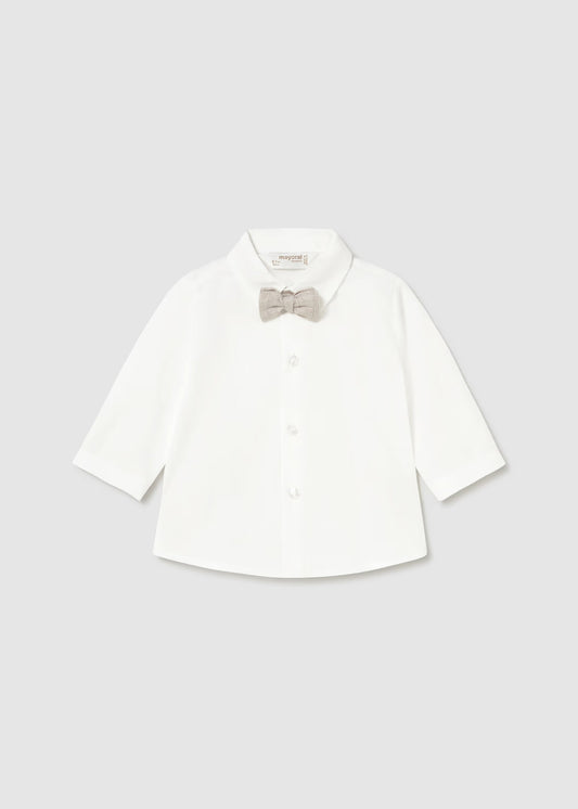 Mayoral Newborn Boy Bow-tie Shirt/Pants with Suspenders