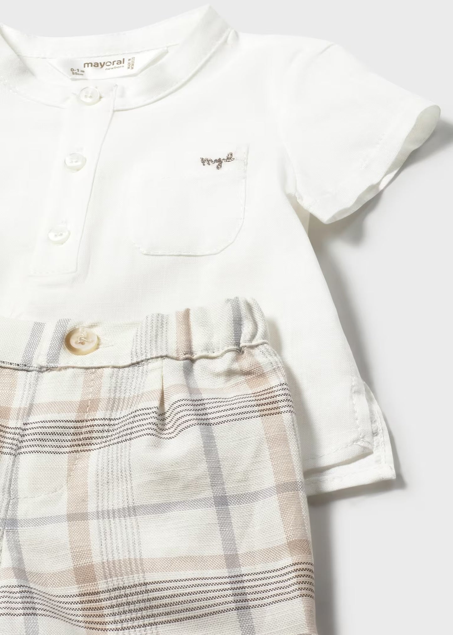 Mayoral Newborn Boy Shorts and Shirt Set