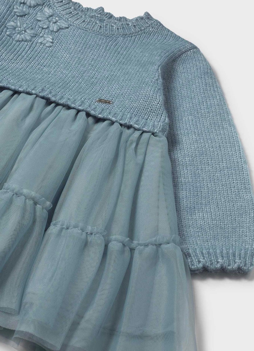Mayoral Baby Knit and Tulle Dress