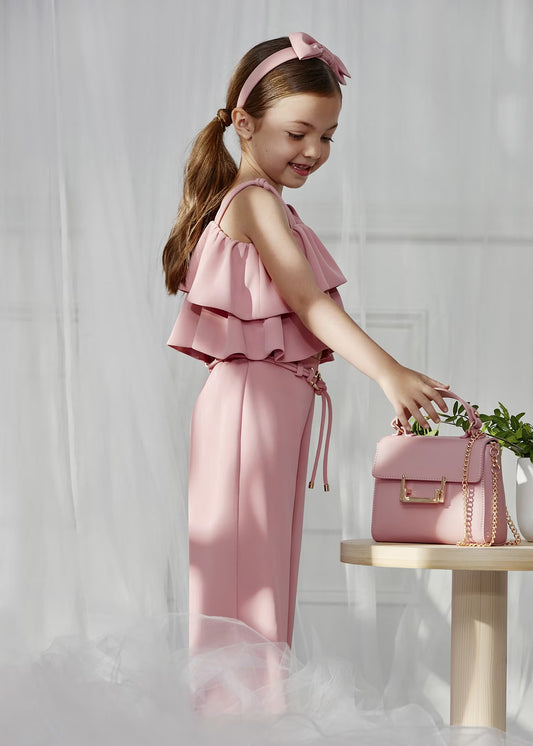 Abel & Lula Girl Crepe Pants and Top Set