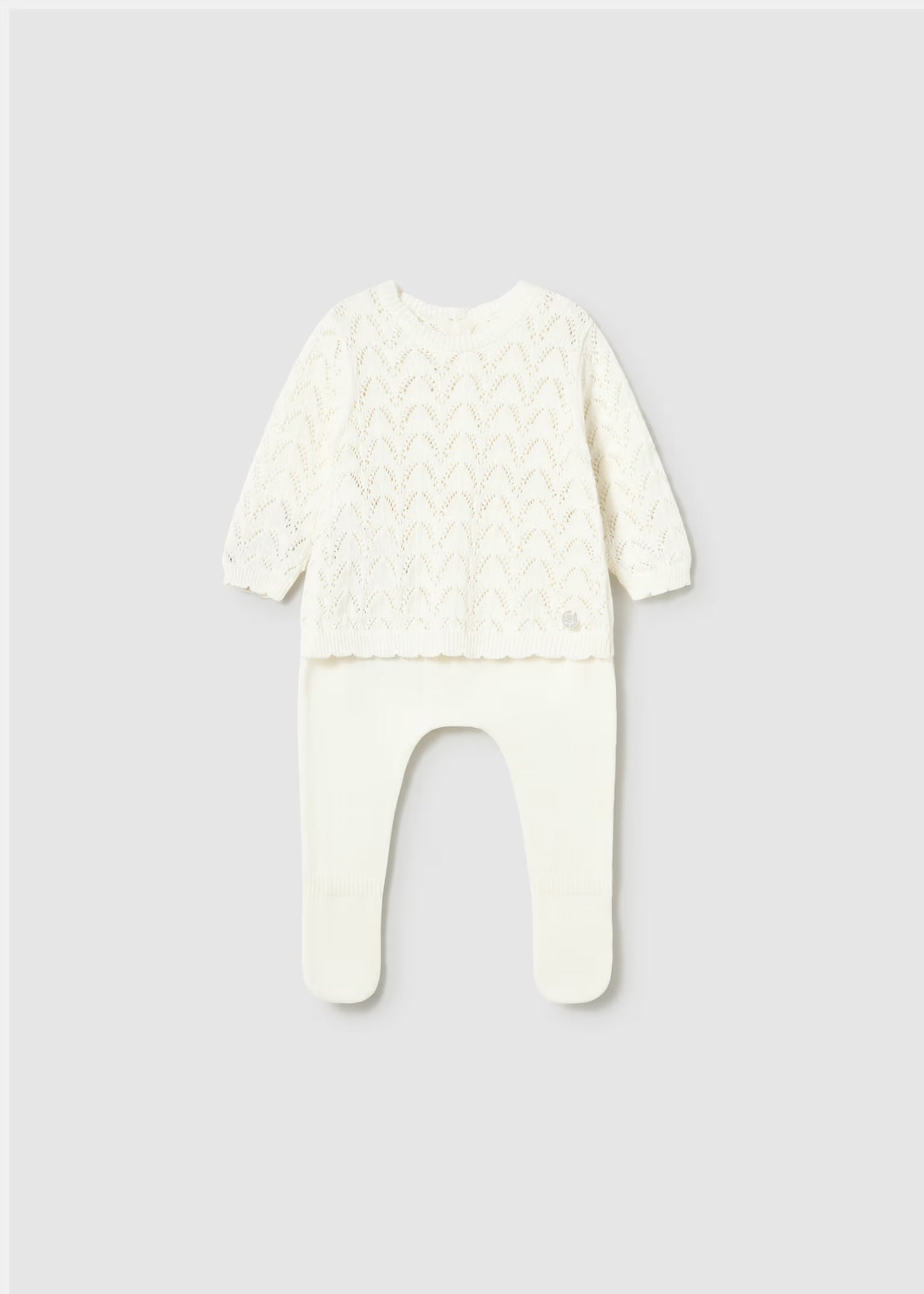 Mayoral  Newborn Girl Knit Pants and Sweater Set