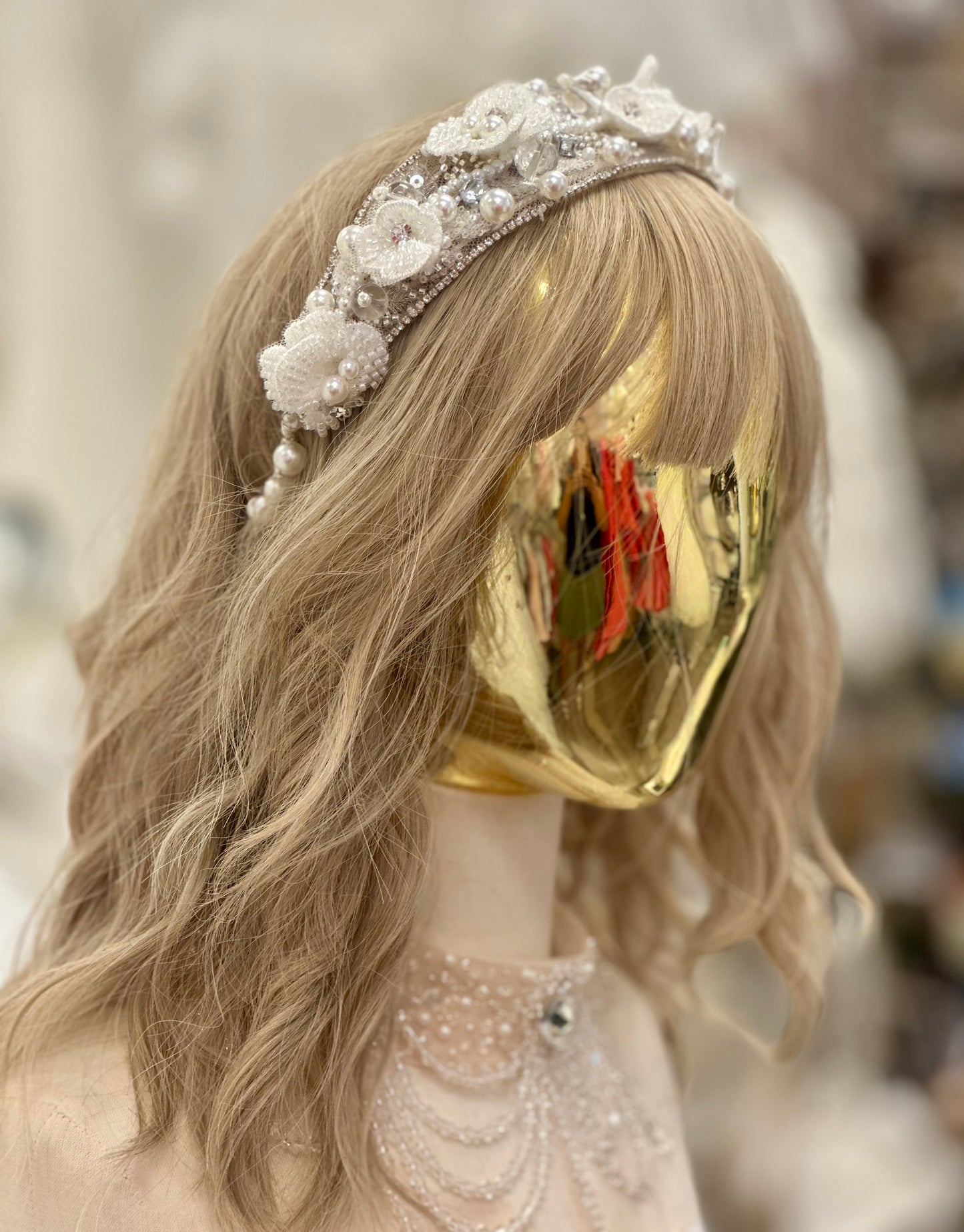 Pearl Floral Headpiece
