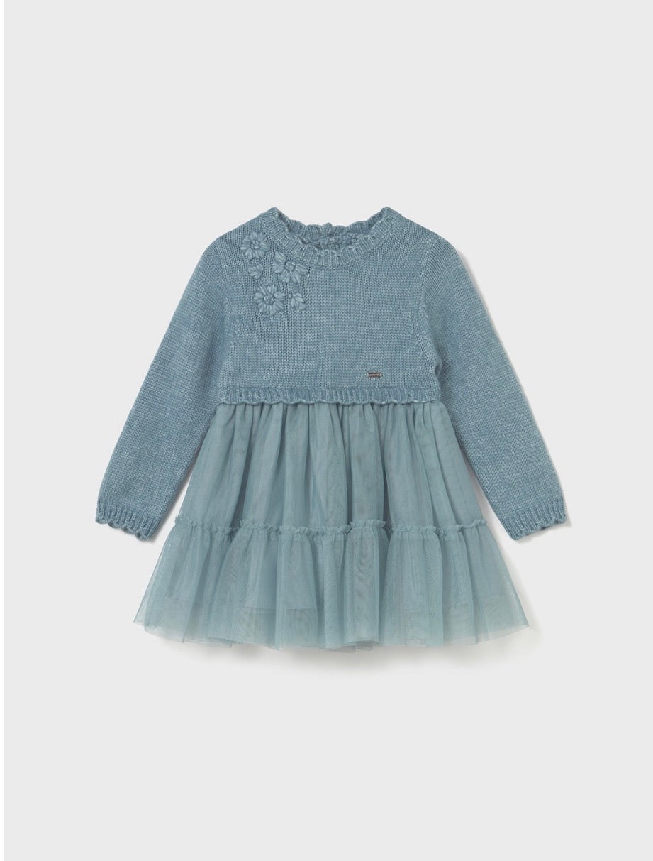 Mayoral Baby Knit and Tulle Dress