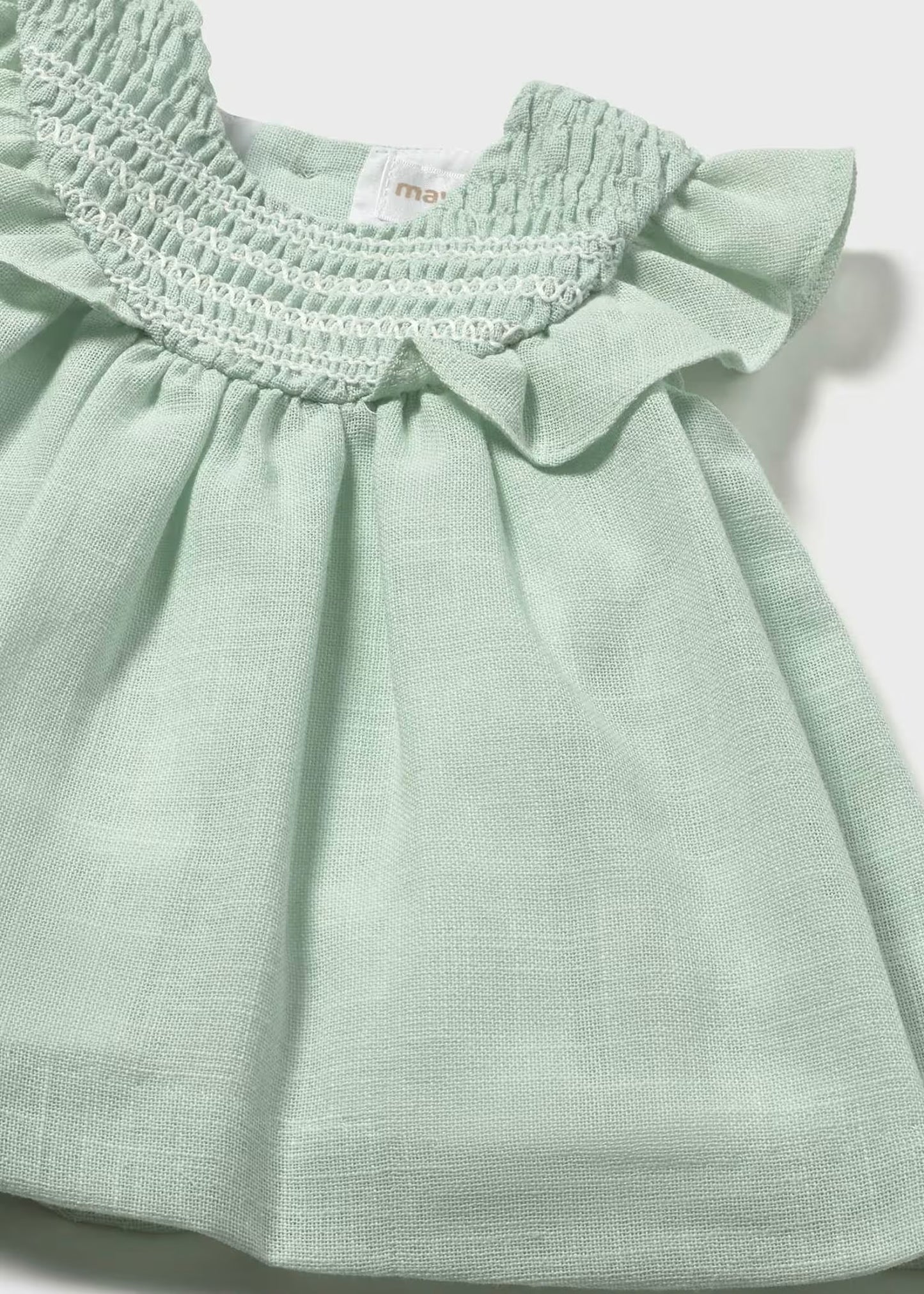 Mayoral Newborn Girl Smocked Dress
