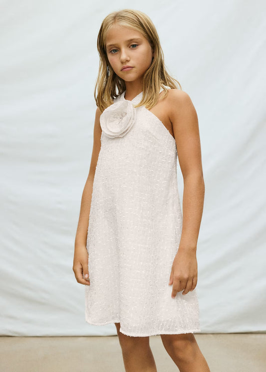 Mayoral Girl Flower Applique Dress