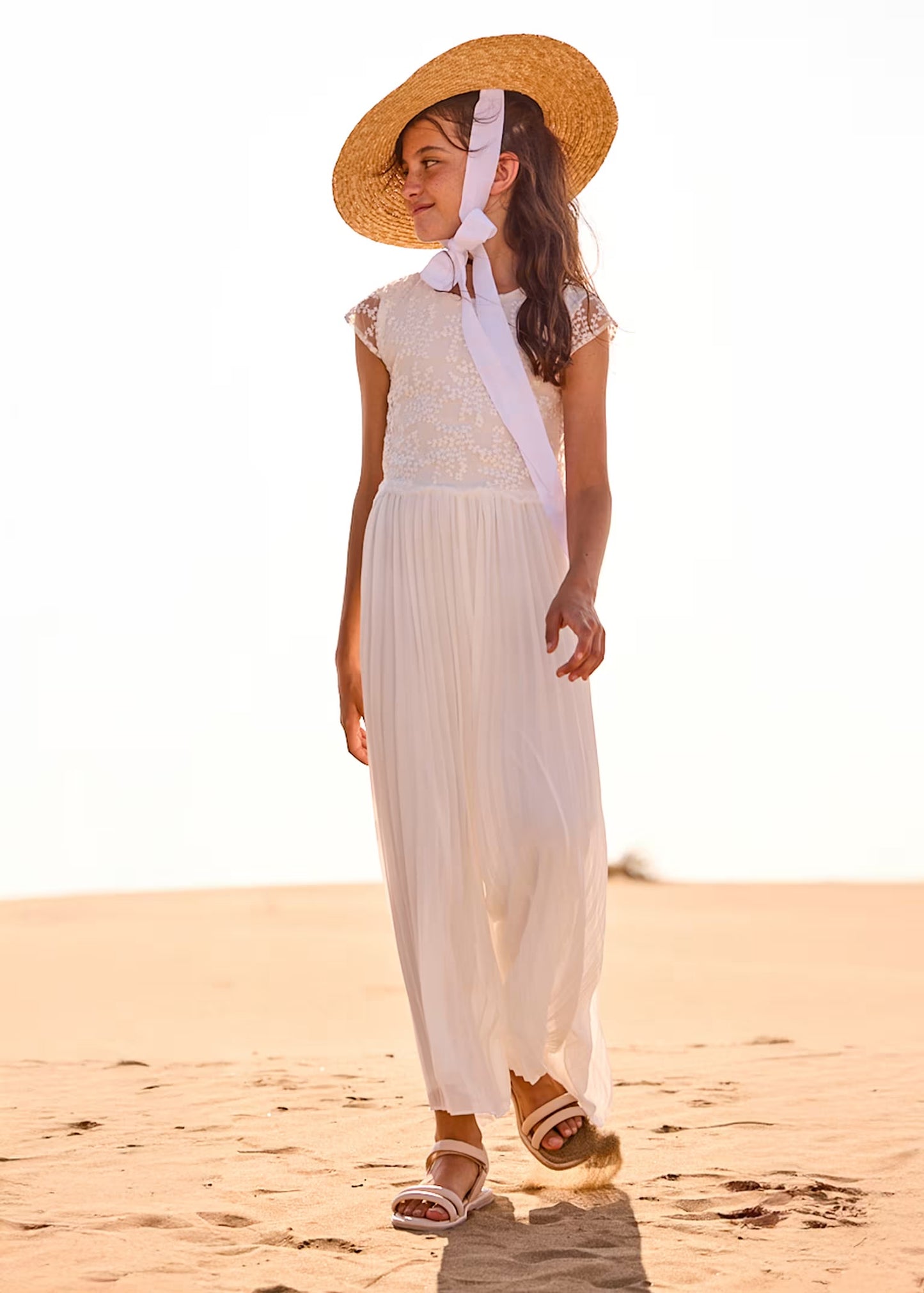 Mayoral Girl Pleated Jumpsuit