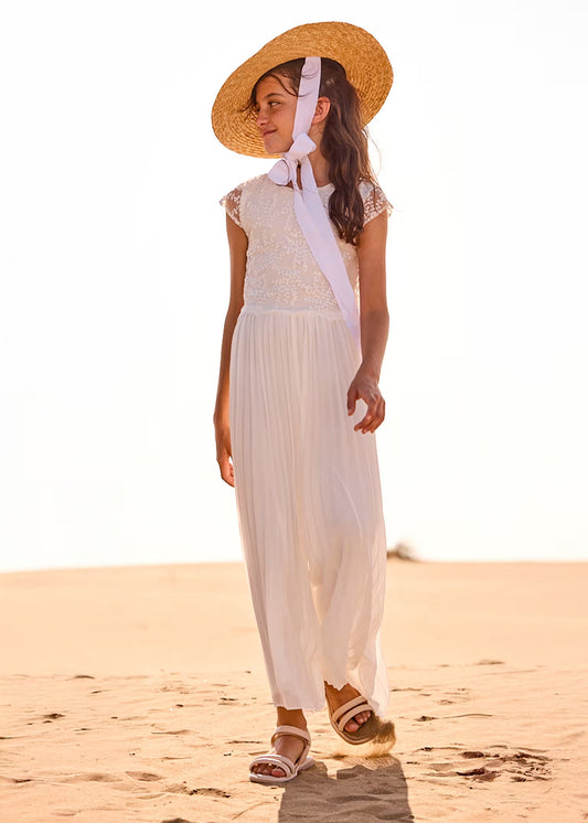 Mayoral Girl Pleated Jumpsuit