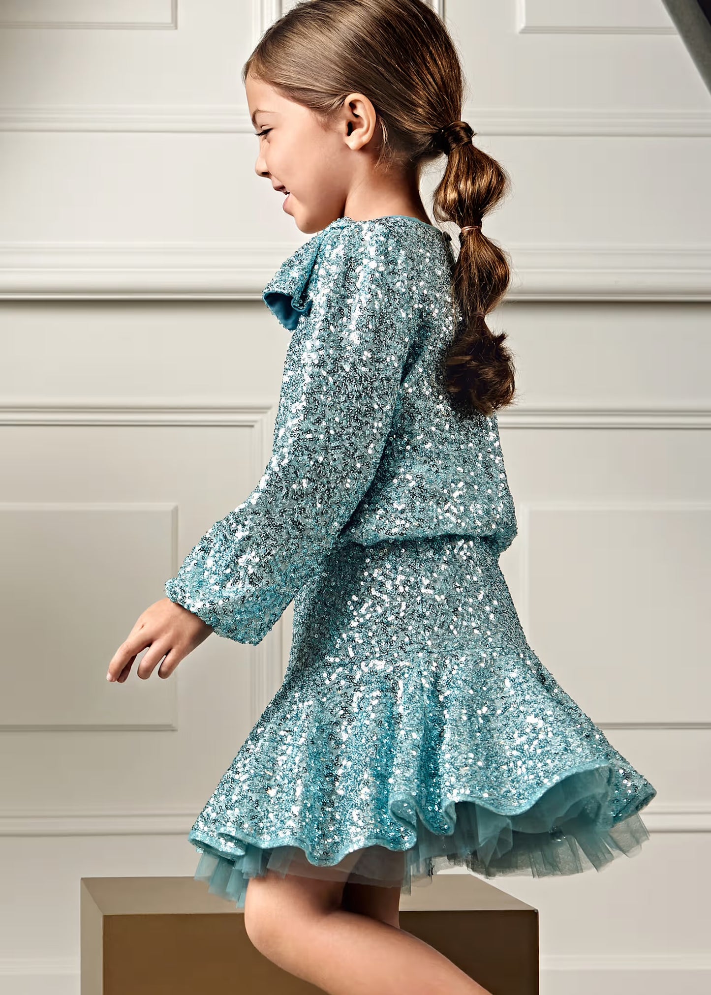 Abel & Lula Girl Sequin Skirt Set