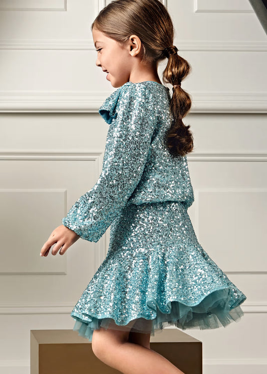 Abel & Lula Girl Sequin Skirt Set