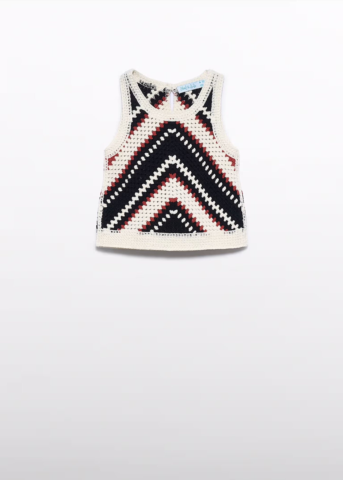 Abel & Lula Girl Crochet Top/Girl Pants Set