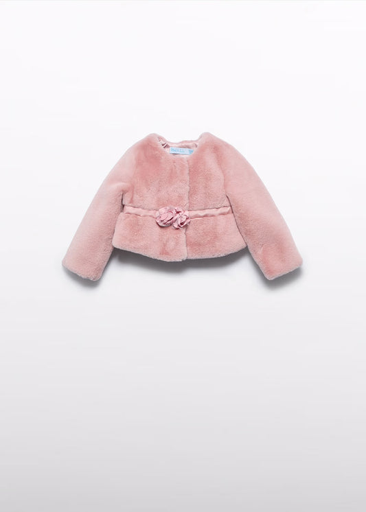 Abel & Lula Baby Girl Faux Fur Coat