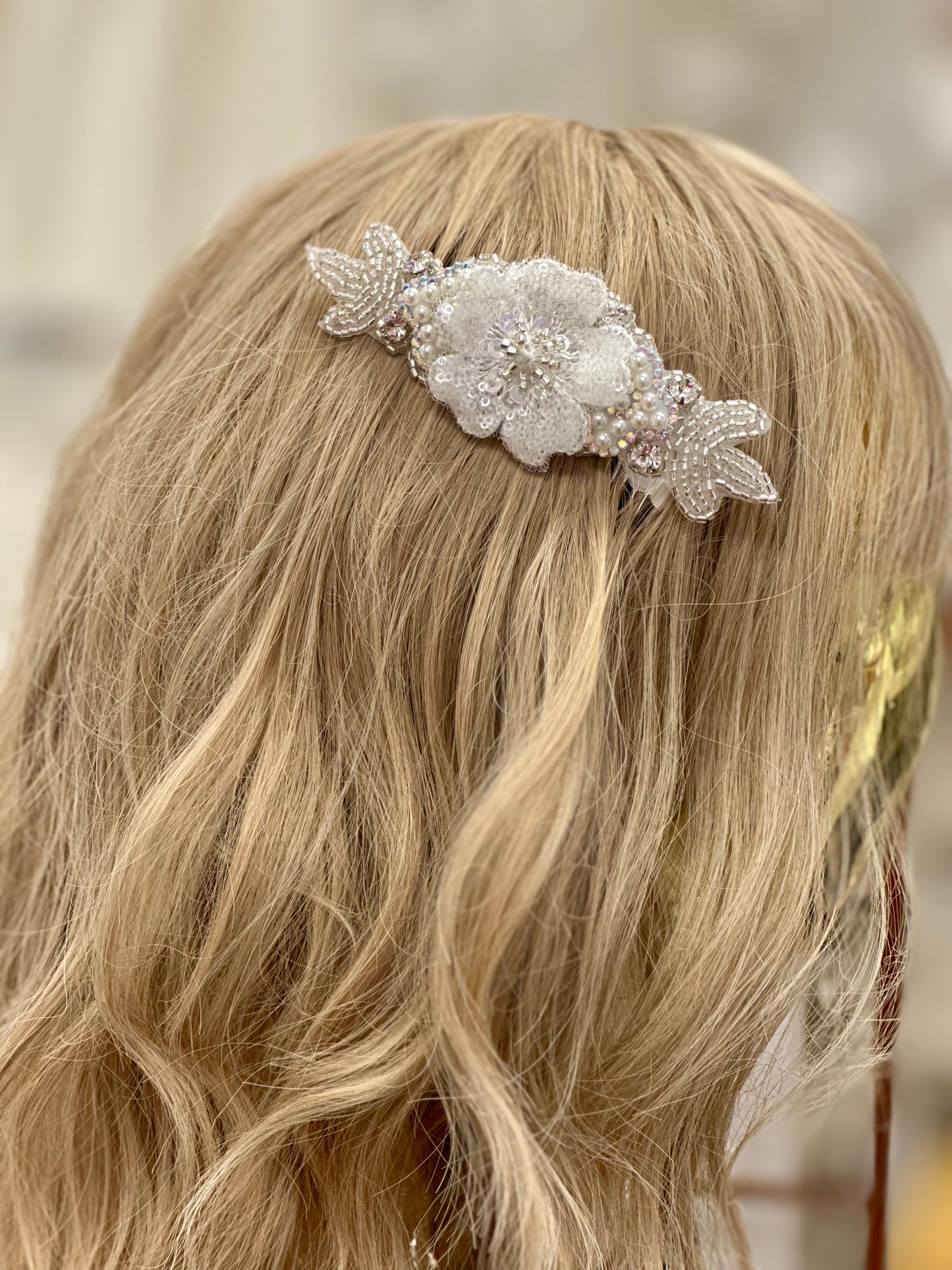 Sequin Floral Hair Clip
