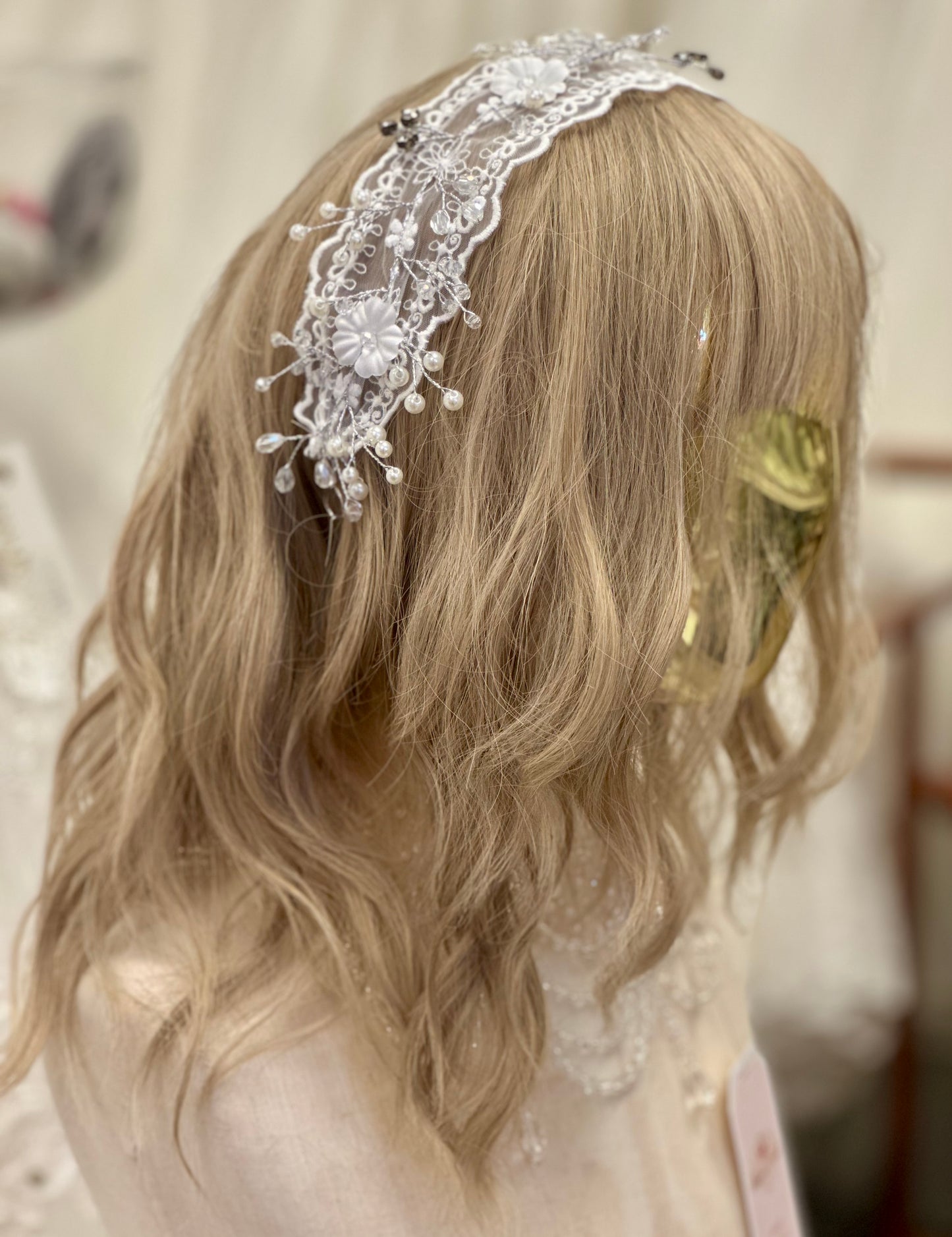 Girls Floral Lace Headband