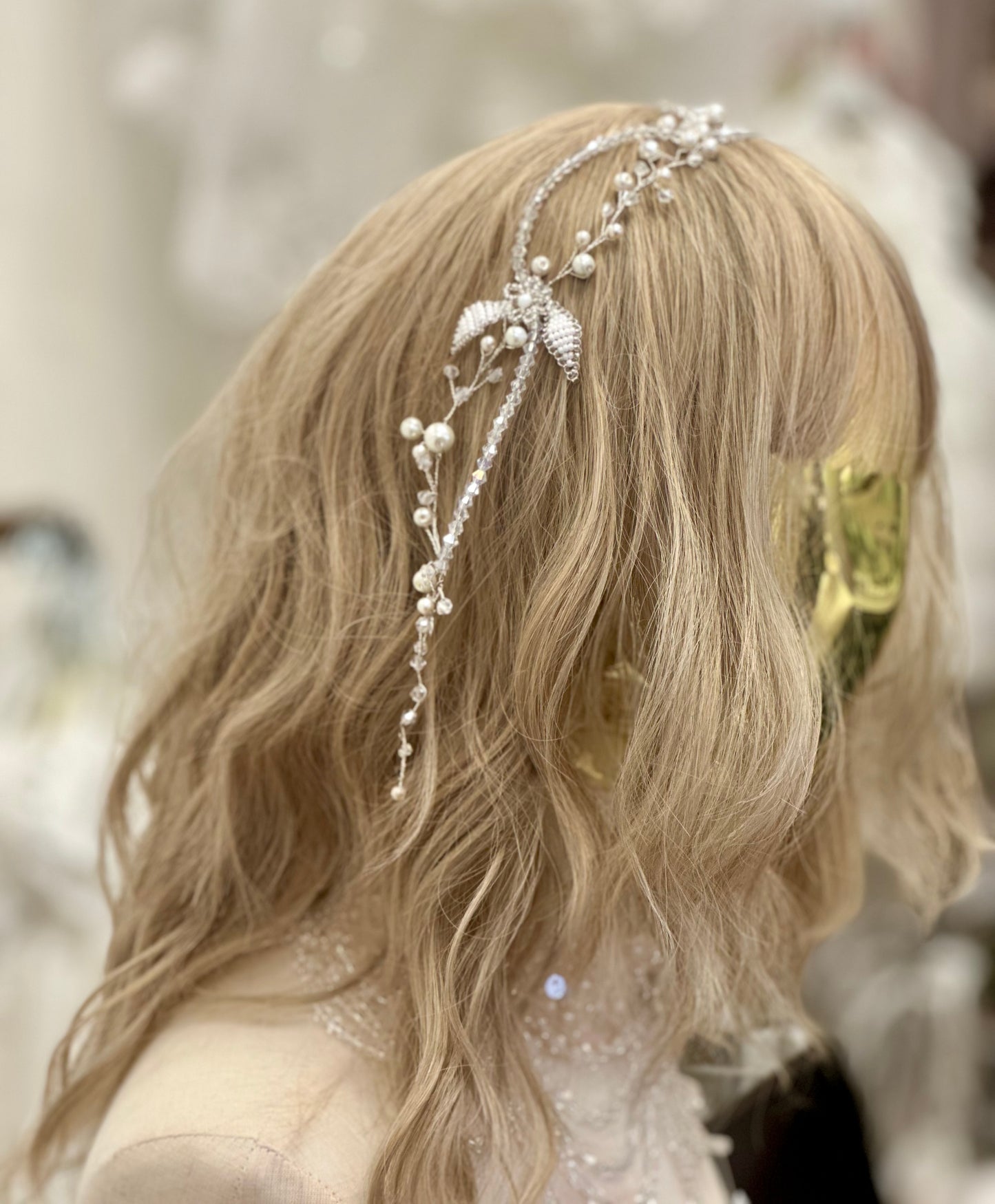 ST Crystal/Pearl/Flower Headpiece