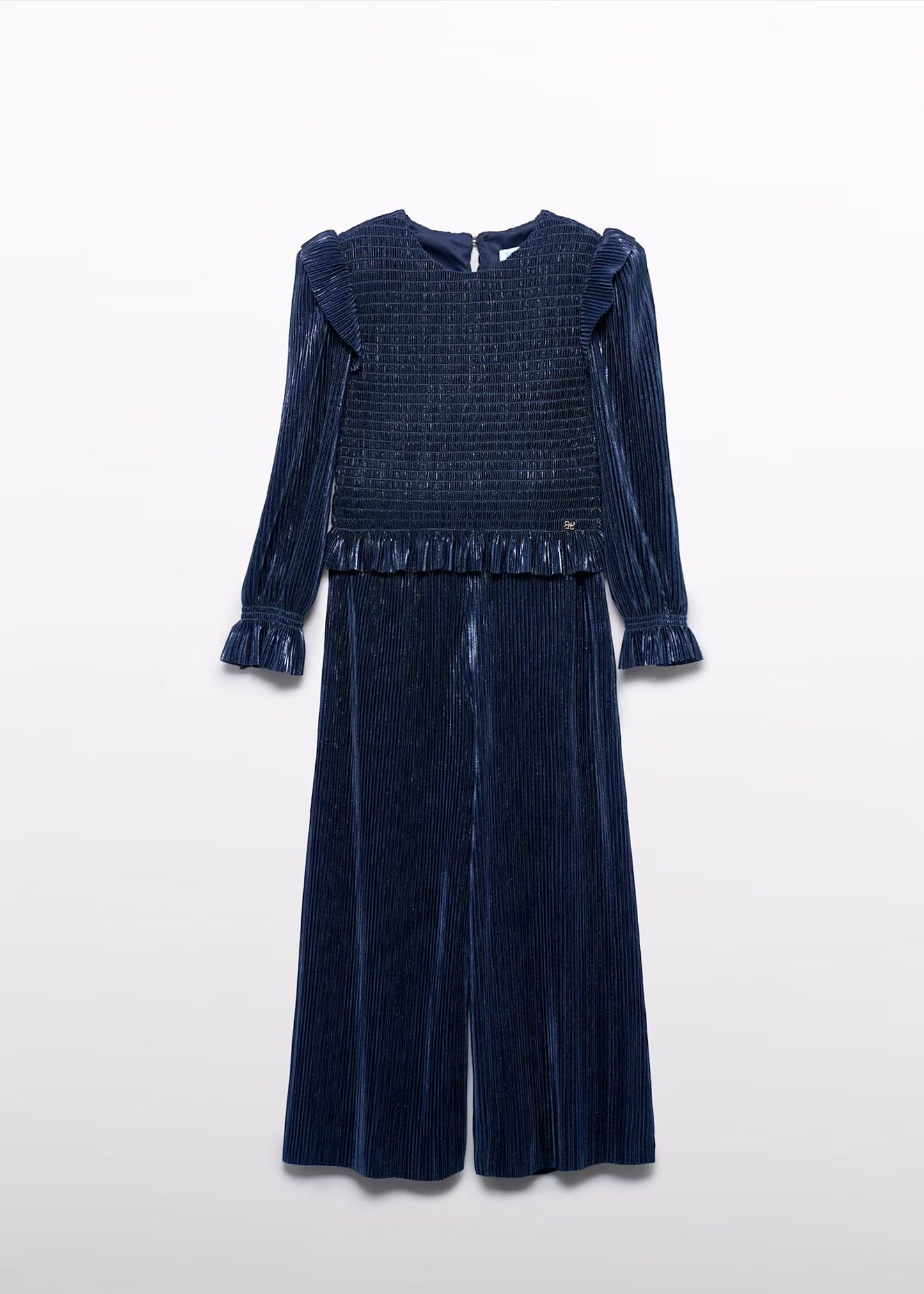 Abel & Lula Girl Pleated Knit Pants Set