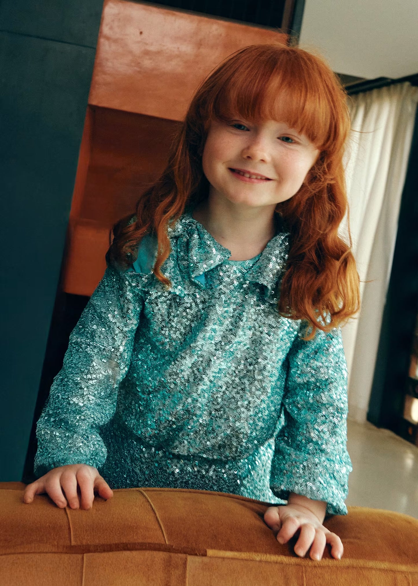 Abel & Lula Girl Sequin Skirt Set