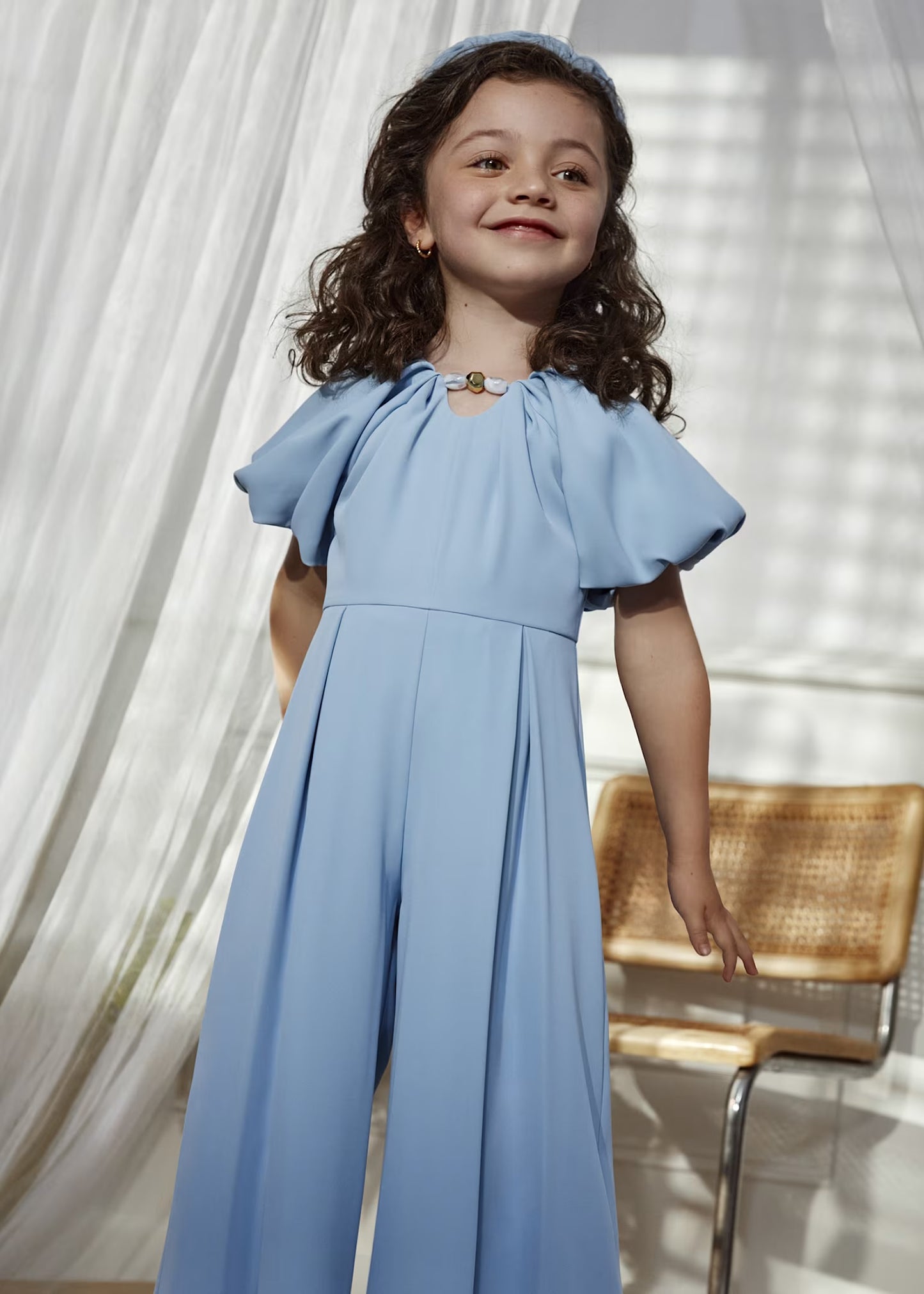 Abel & Lula Girl Crepe Jumpsuit