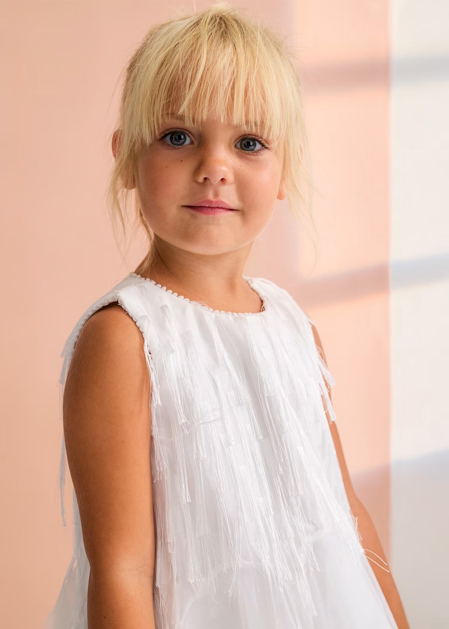Abel & Lula Girl Fringed Dress