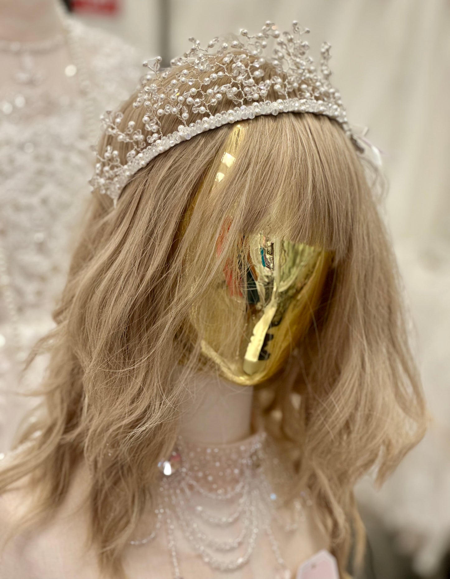 The Love & Faith Freshwater Pearl Crown Headband