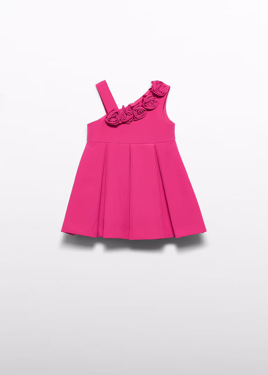 Abel & Lula Baby Asymmetric Crepe Dress