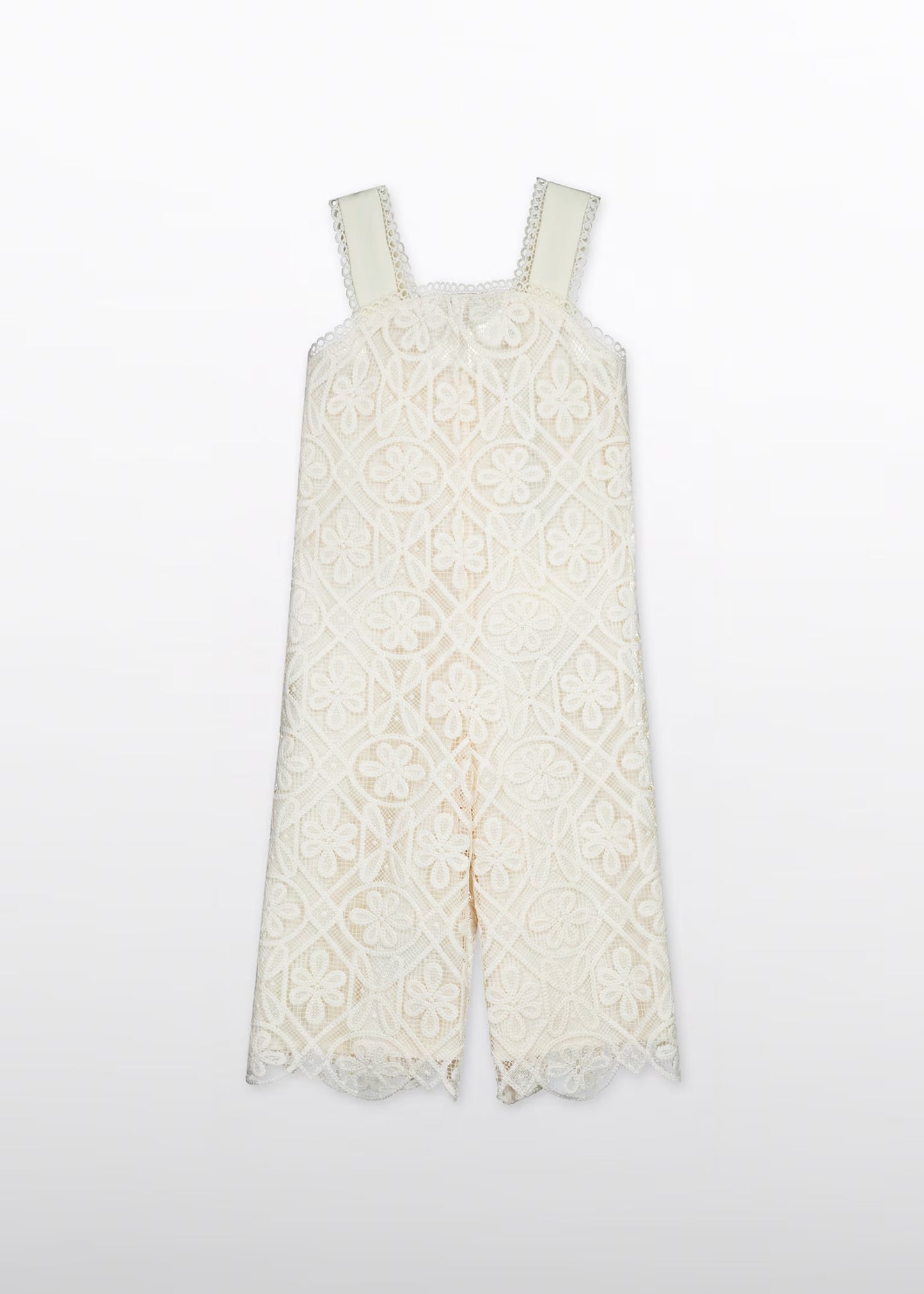 Abel & Lula Girl Guipure Culotte Jumpsuit