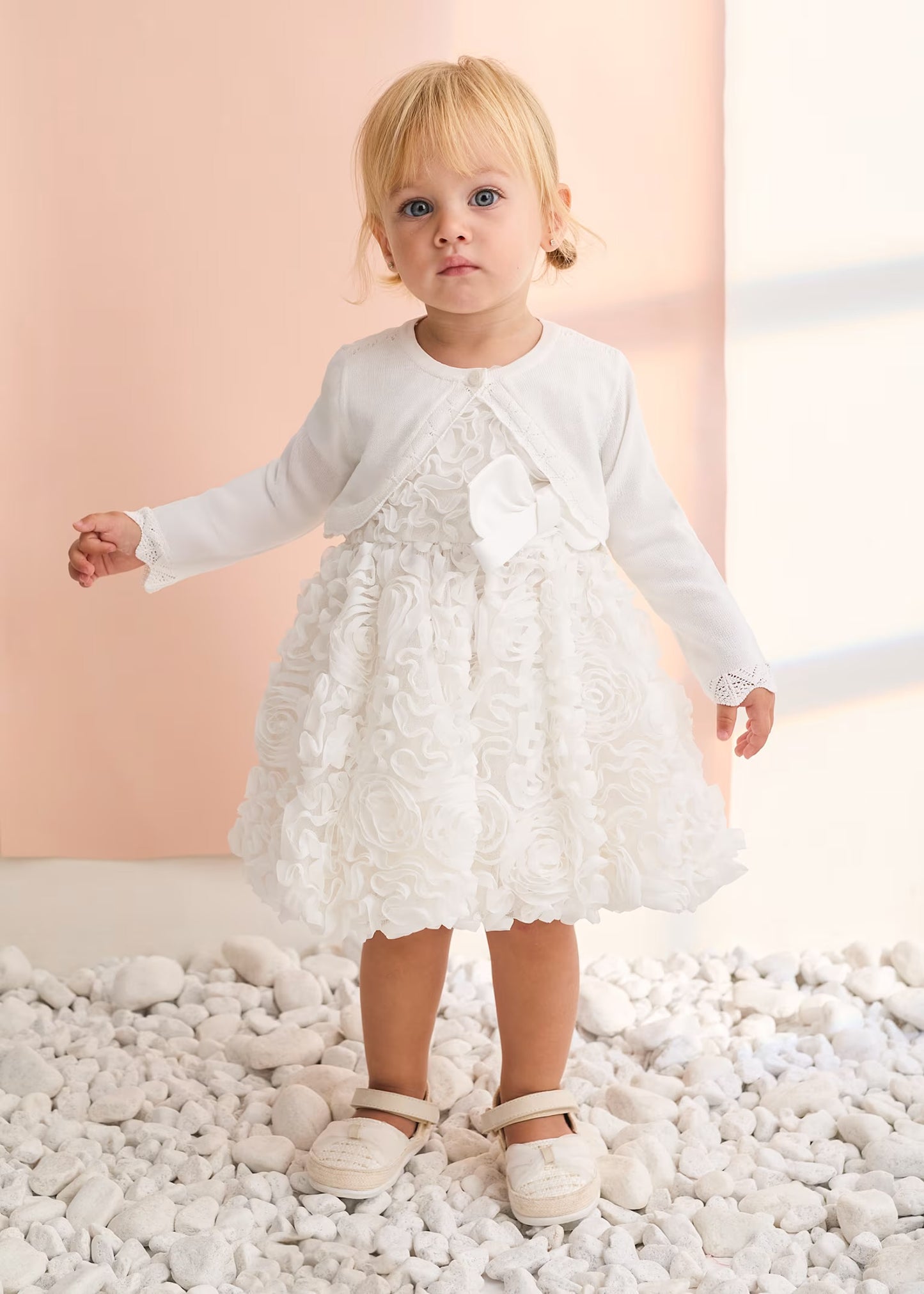 Abel & Lula Baby Knit Crop Cardigan
