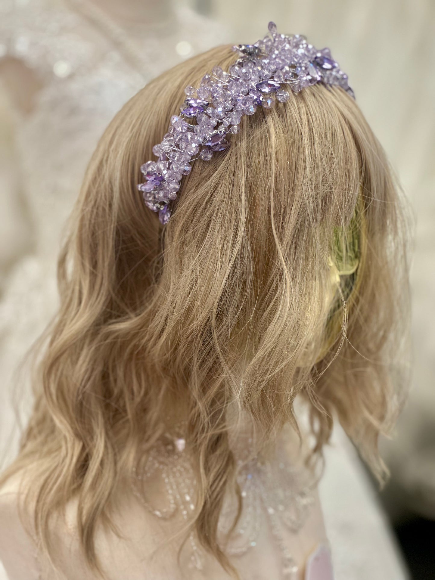 Lilac Crystal Headband