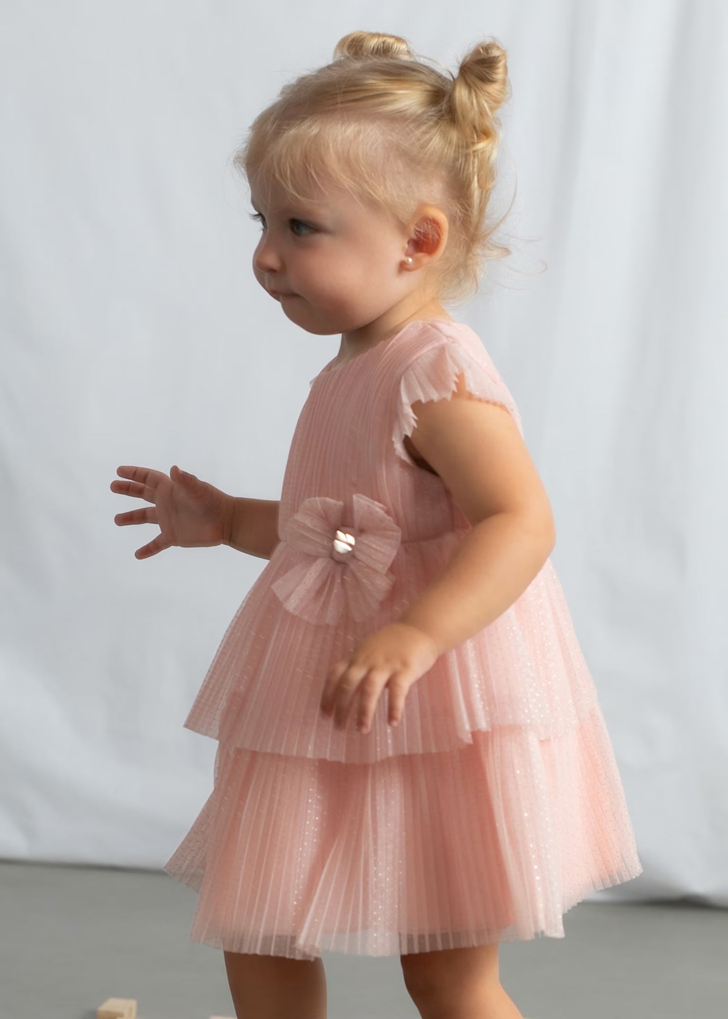 Mayoral Baby Pleated Tulle Dress