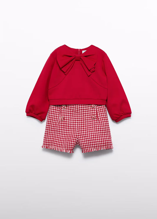 Abel & Lula Baby Girl Bermuda Shorts Set