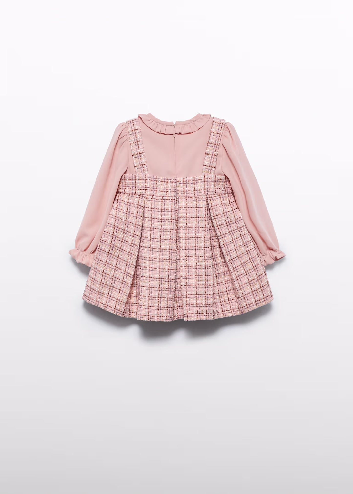 Abel & Lula Baby Girl Tweed Pinafore Dress