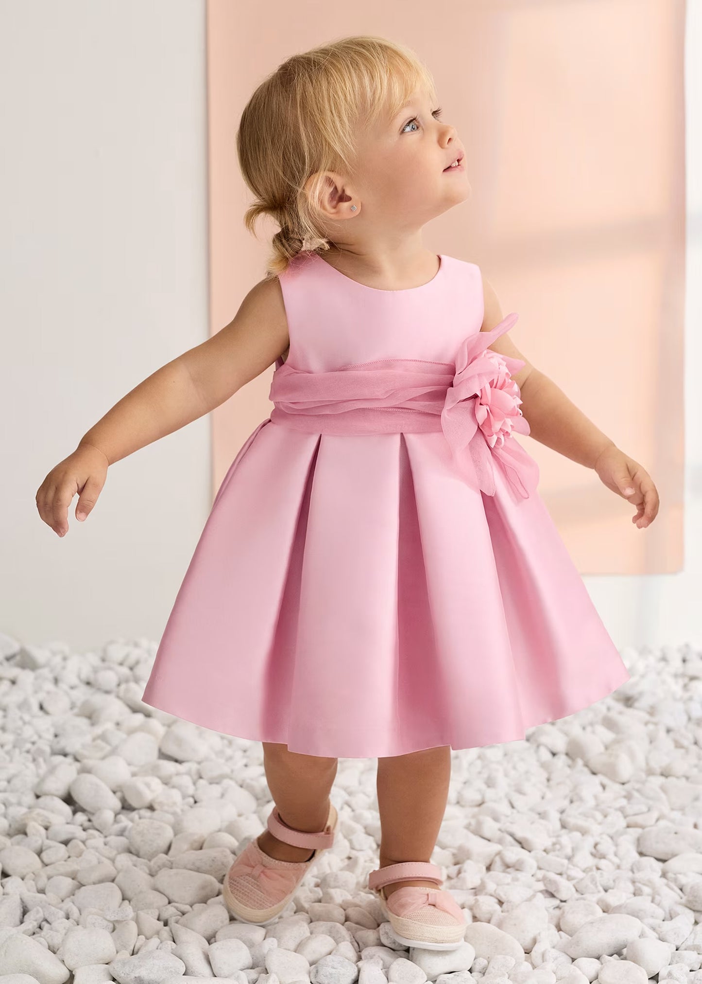 Abel & Lula Baby Mikado Silk Dress