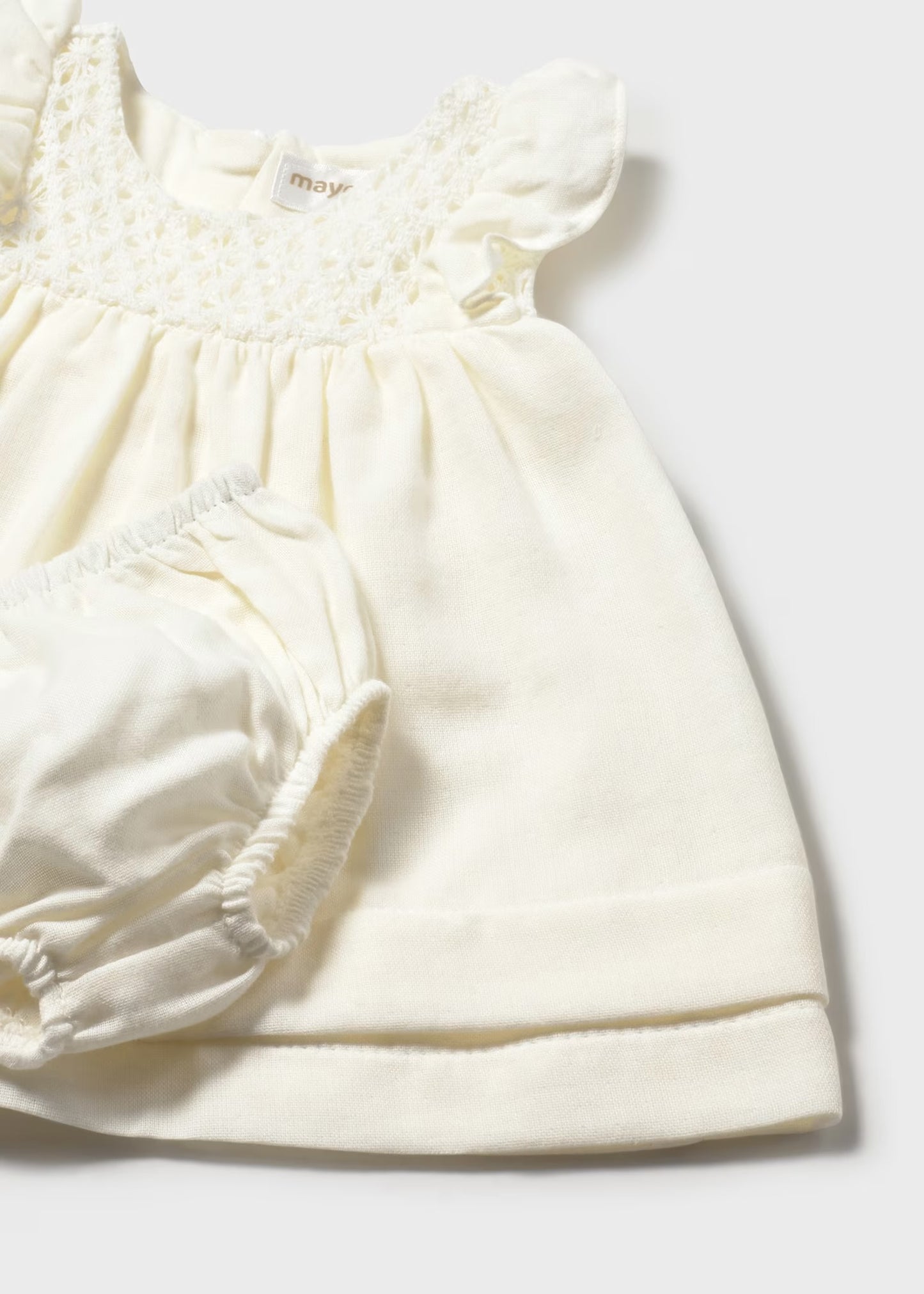 Mayoral Newborn Girl Dress with Bloomers