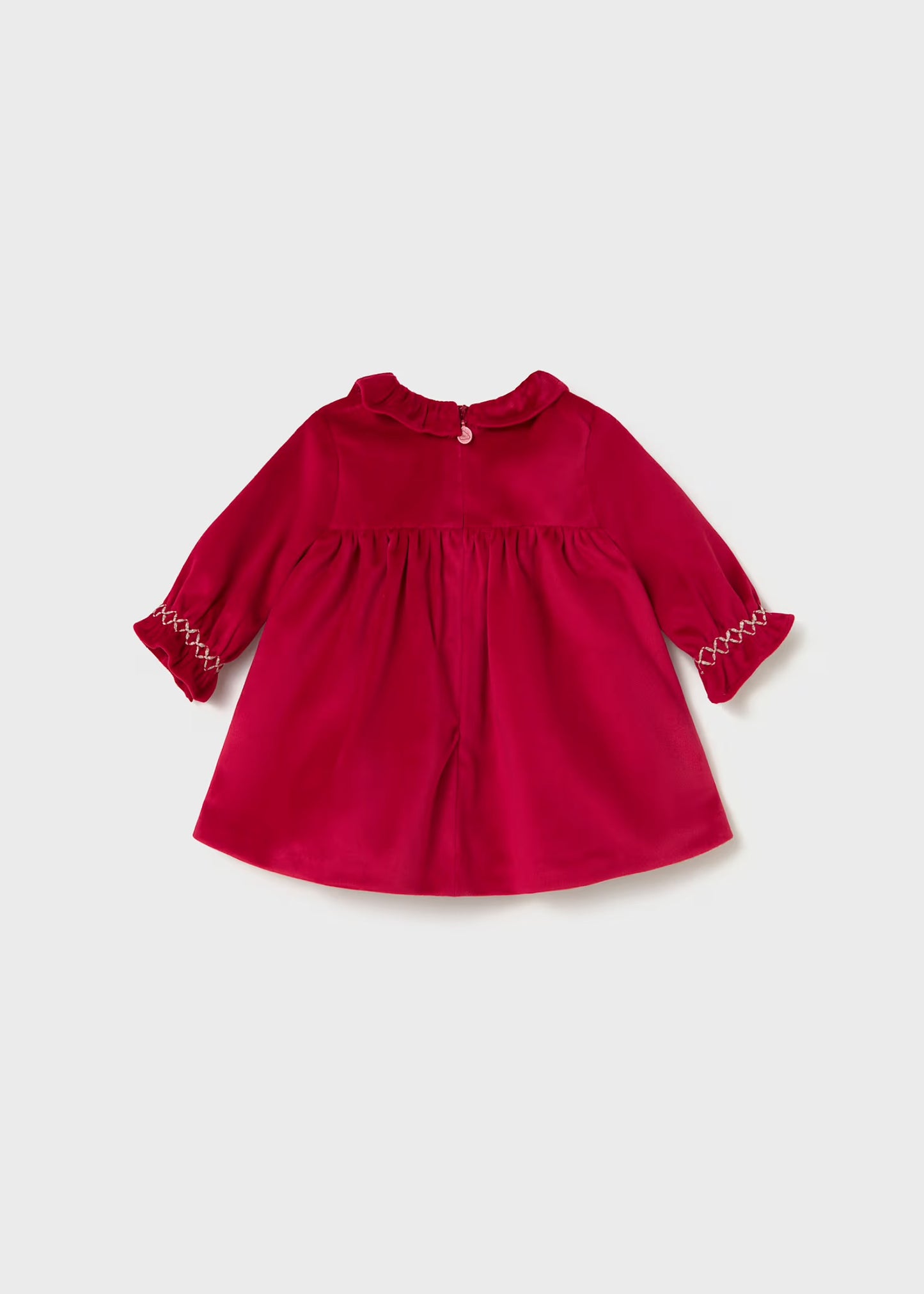 Mayoral Baby Velvet Dress with Smocking