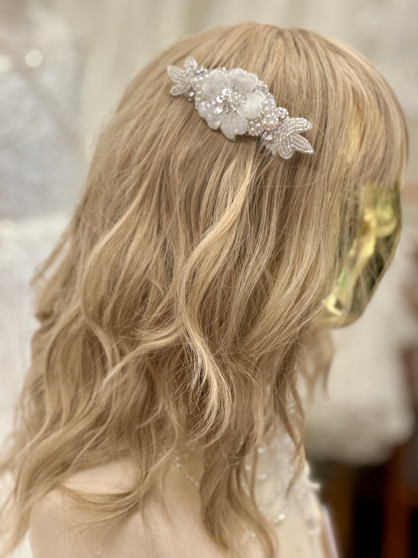 Sequin Floral Hair Clip