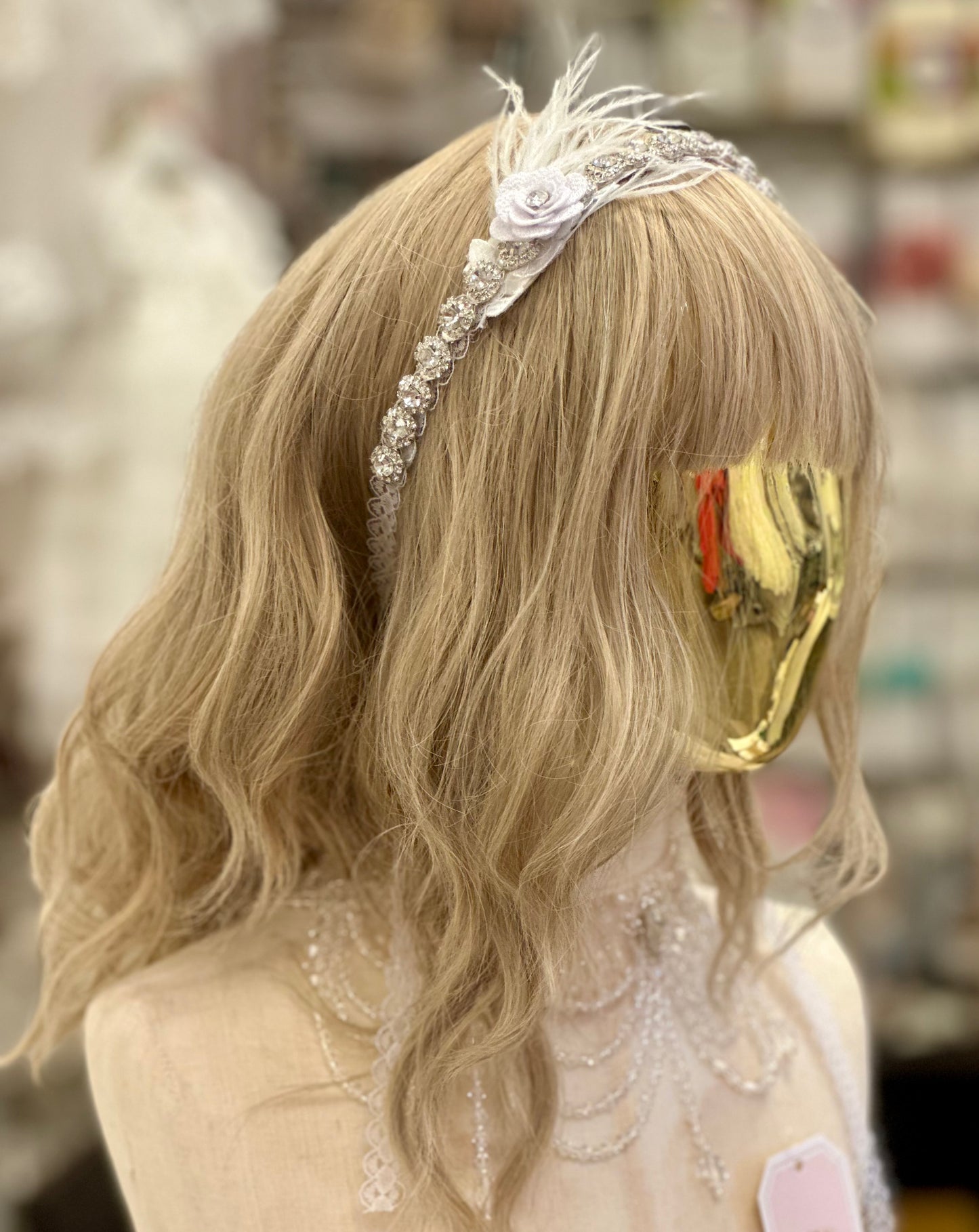 Girls Floral Rhinestone Headband