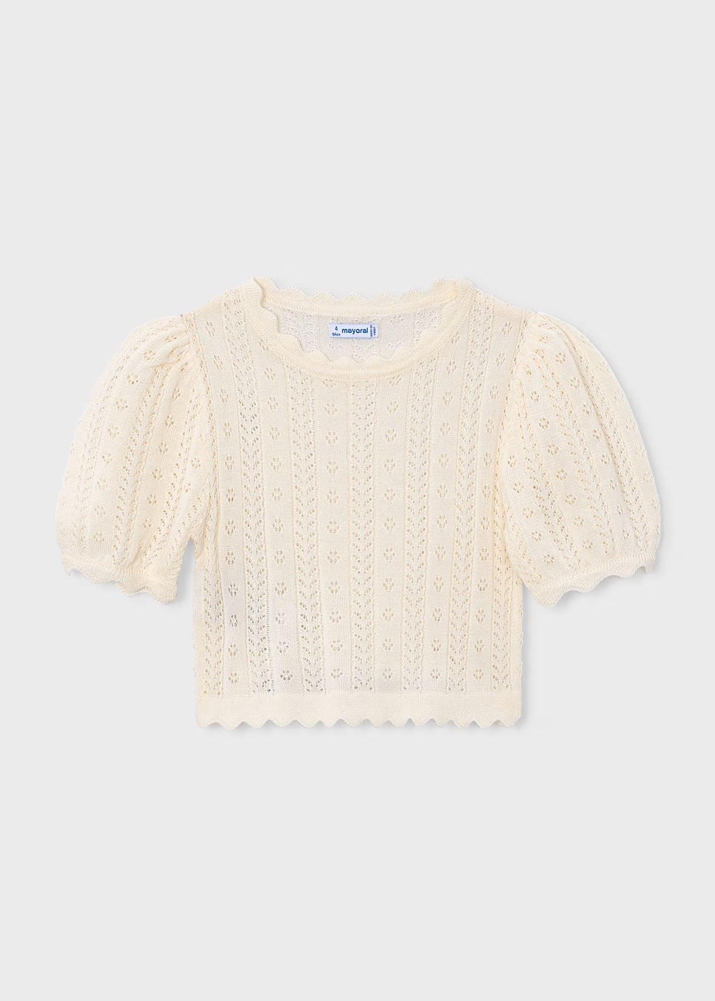 Mayoral Girl Openwork Shirt