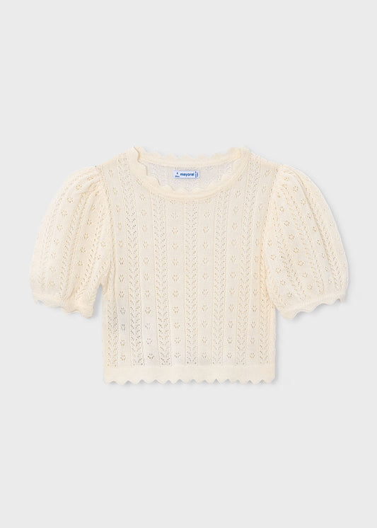 Mayoral Girl Openwork Shirt