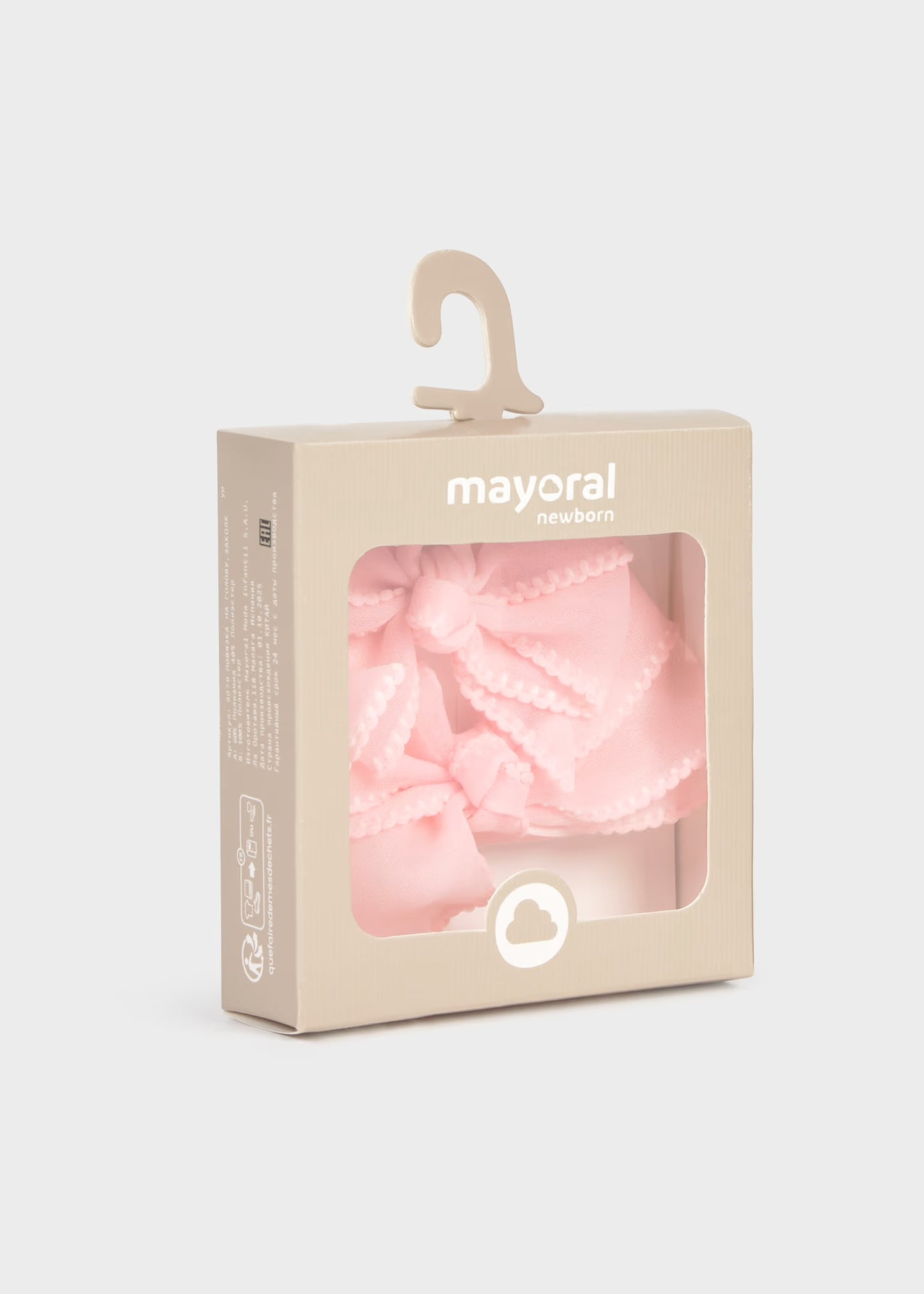 Mayoral Newborn Girl Headband and Hair Clip Set