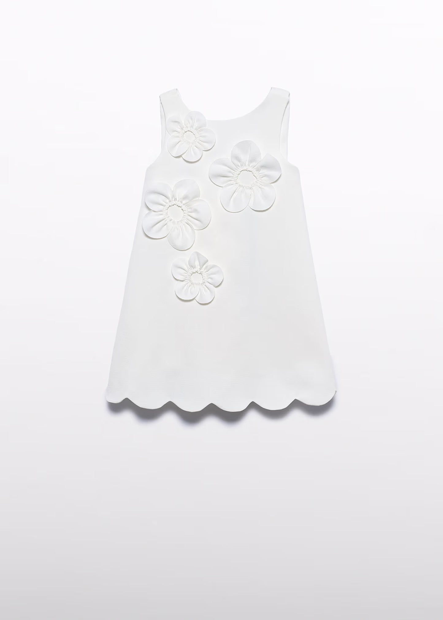 Abel & Lula Girl 3D Floral Crepe Dress