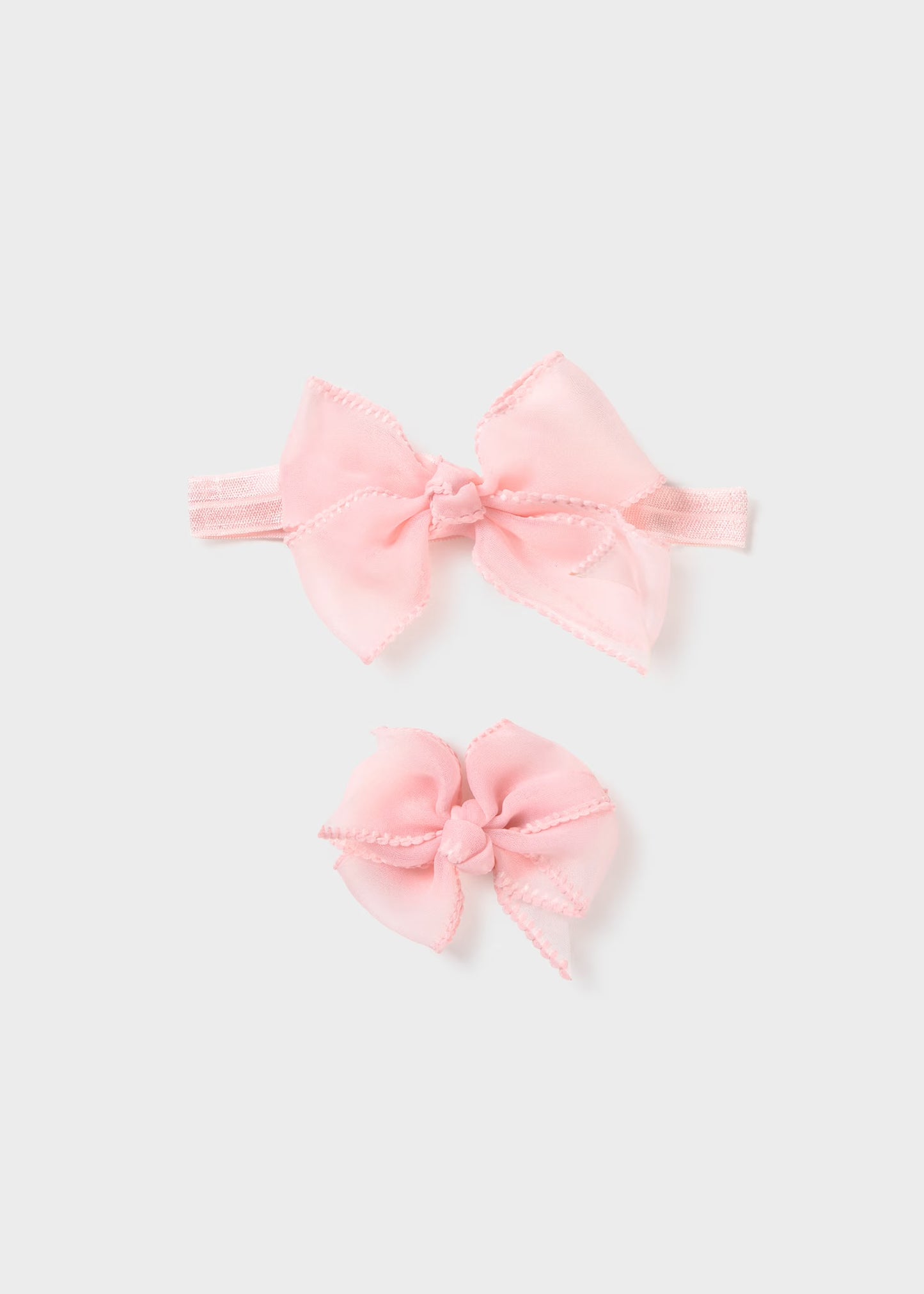 Mayoral Newborn Girl Headband and Hair Clip Set