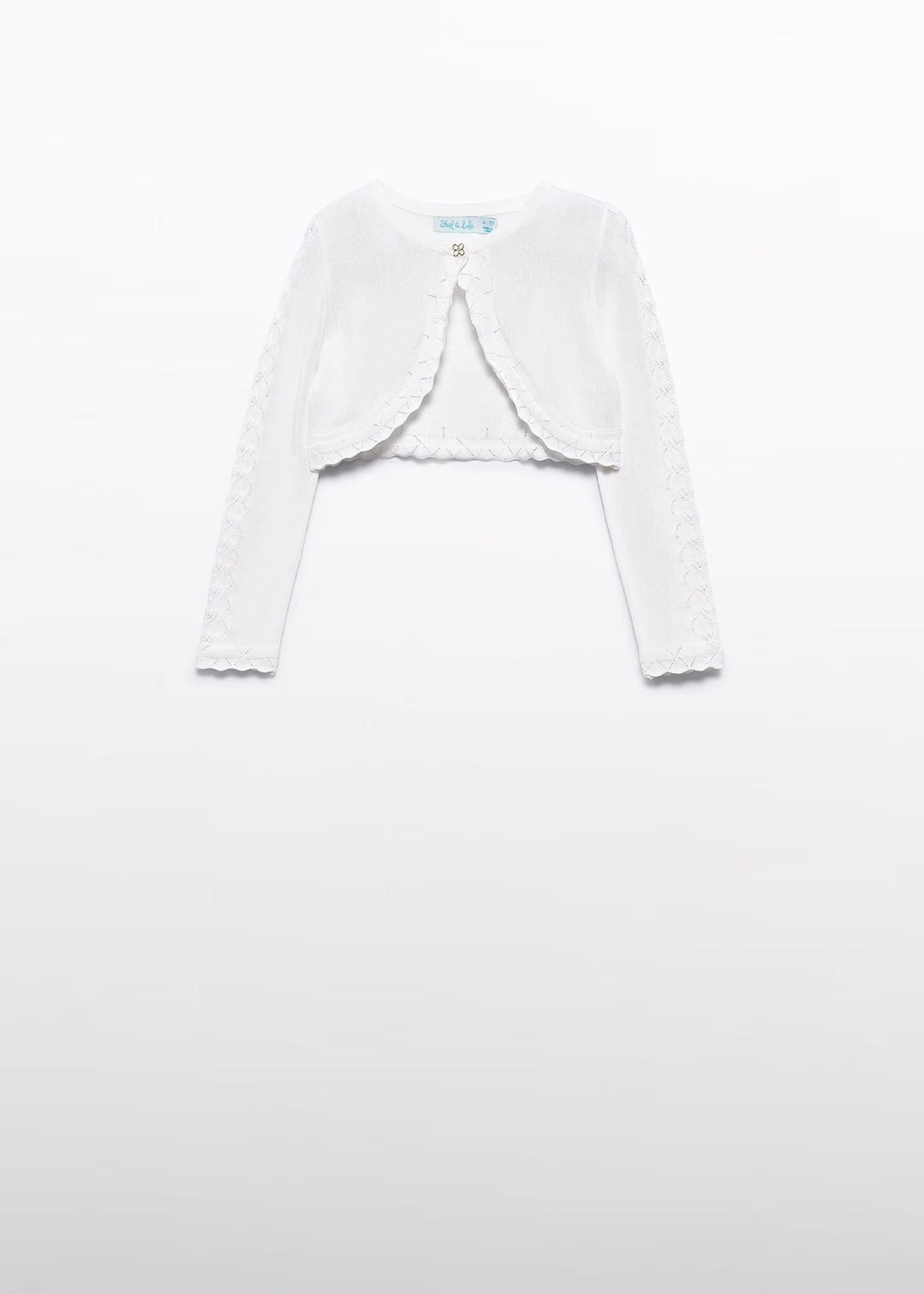Abel & Lula Girl Knit Crop Cardigan