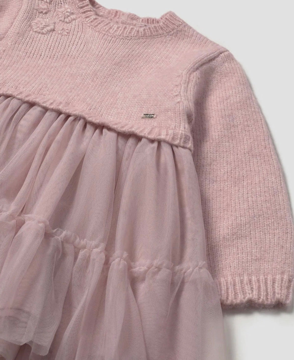 Mayoral Baby Knit and Tulle Dress