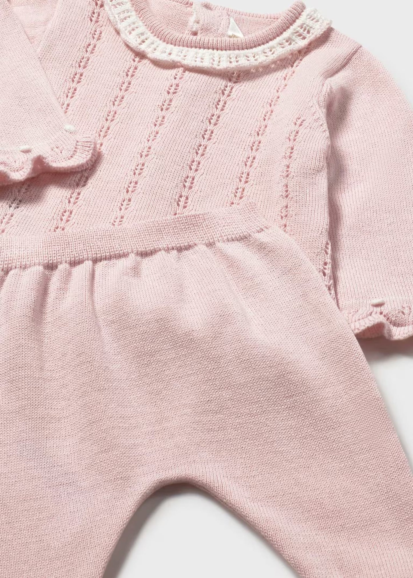 Mayoral Newborn Girl Knit Pants and Sweater Set