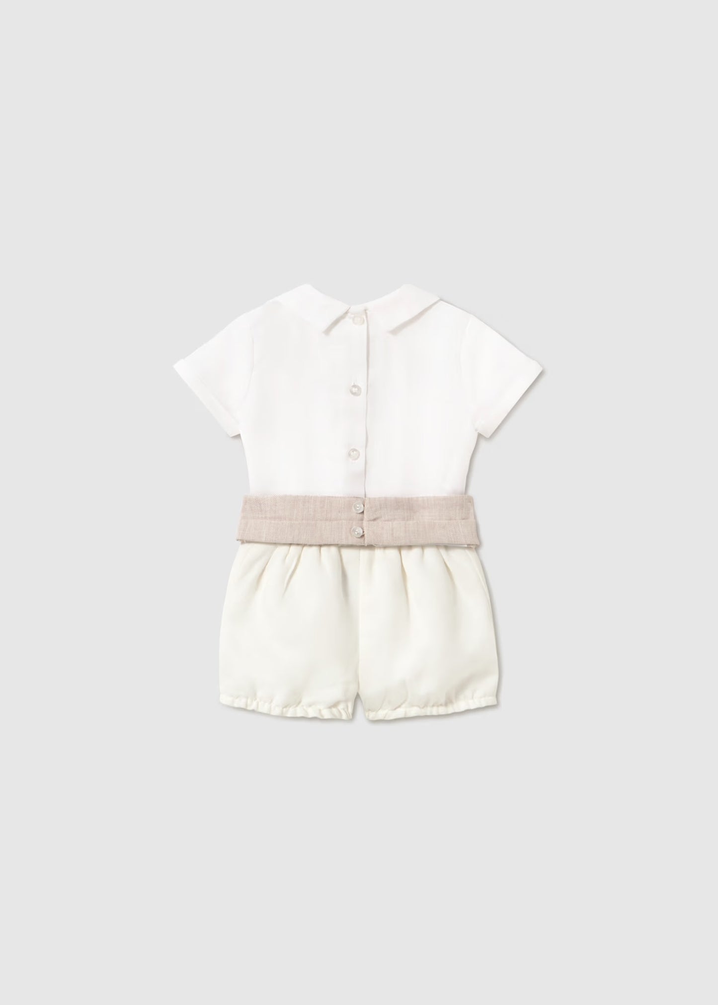 Mayoral Newborn Boy Dress Shorts and Shirt Set