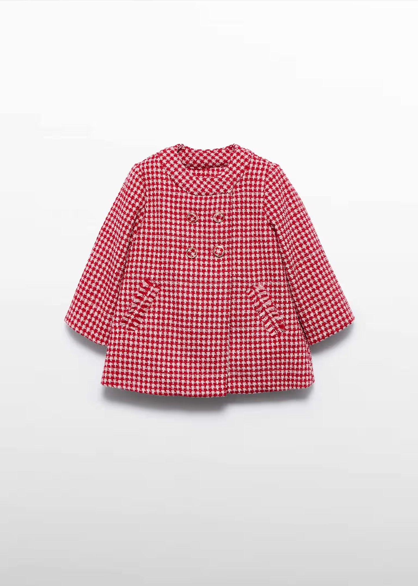 Abel & Lula Baby Girl Mini Vichy Plaid Coat