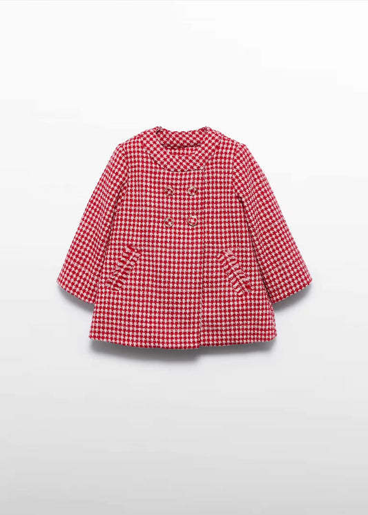 Abel & Lula Baby Girl Mini Vichy Plaid Coat