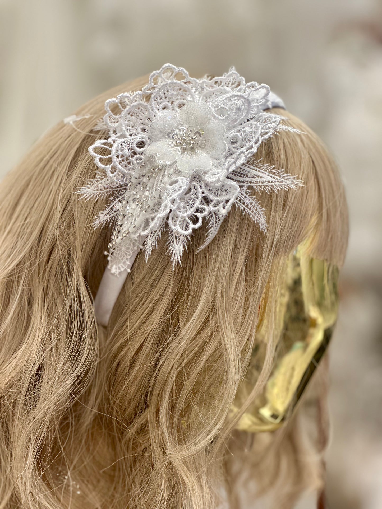 Satin Headband w/Applique