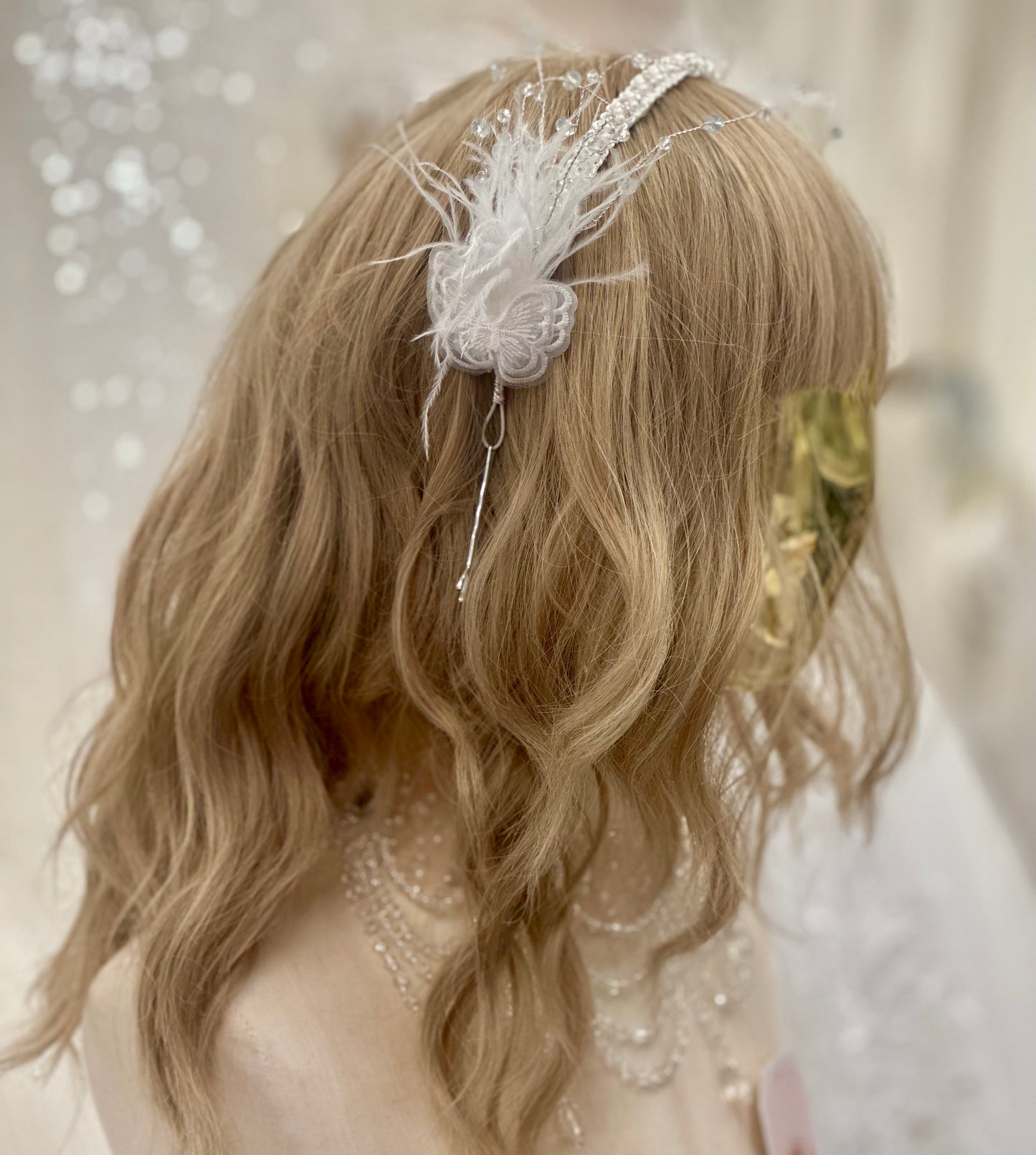 Girls Butterfly Appliqué Headband